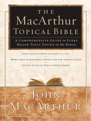 cover image of The MacArthur Topical Bible